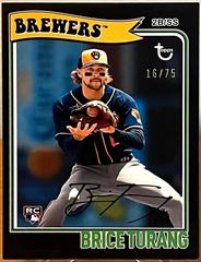 Brice Turang [Black] #3 Baseball Cards 2023 Topps Brooklyn Collection Prices