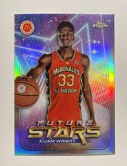 Kijani Wright #FS-8 Basketball Cards 2022 Topps Chrome McDonald's All-American Future Stars Prices