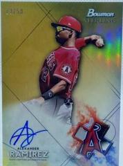 Alexander Ramirez [Gold Refractor] Baseball Cards 2021 Bowman Sterling Prospect Autographs Prices