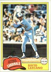 Sixto Lezcano #25 Baseball Cards 1981 O Pee Chee Prices