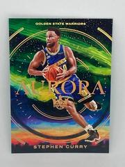 Stephen Curry #10 Basketball Cards 2022 Panini Court Kings Aurora Prices
