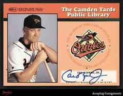 Cal Ripken Jr. [the only way I know] #1 Baseball Cards 1997 Panini Donruss Signature Prices