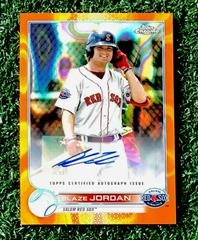Blaze Jordan [Autograph Orange Lava Refractor] #PDC-115 Baseball Cards 2022 Topps Pro Debut Chrome Prices