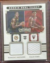 Dalen Terry, Bennedict Mathurin #RT2-AZB Basketball Cards 2022 Panini Contenders Rookie Ticket Dual Swatches Prices