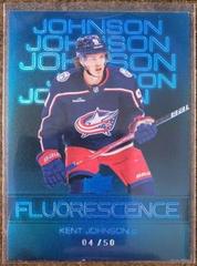 Kent Johnson [Blue] Hockey Cards 2022 Upper Deck Fluorescence Prices