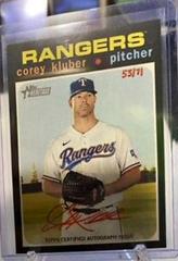 Corey Kluber [Red Ink] #CK Baseball Cards 2020 Topps Heritage Real One Autographs Prices