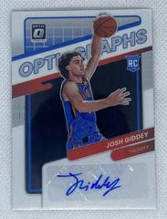 Josh Giddey #OG-JGD Basketball Cards 2021 Panini Donruss Optic Opti Graphs Prices