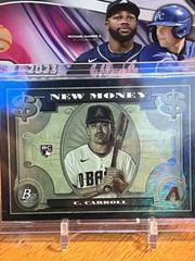 Corbin Carroll #NM-4 Baseball Cards 2023 Bowman Platinum New Money Prices