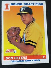 Don Peters Baseball Cards 1991 Score Prices