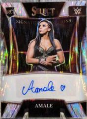 Amale [Flash Prizm] Wrestling Cards 2022 Panini Select WWE Signature Selections Prices