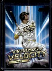 Juan Soto [Black] #VV-8 Baseball Cards 2023 Stadium Club Virtuosos of Velocity Prices