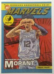Ja Morant [Press Proof] Basketball Cards 2020 Donruss Net Marvels Prices
