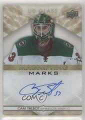 Cam Talbot [Gold] Hockey Cards 2021 Upper Deck Ovation UD Glass Magnifying Marks Autographs Prices
