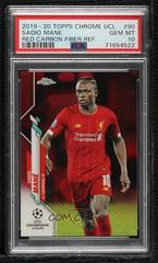 Sadio Mane [Red Carbon Fiber Refractor] #90 Soccer Cards 2019 Topps Chrome UEFA Champions League Prices