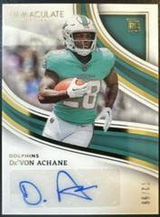 De'Von Achane #11 Football Cards 2023 Panini Immaculate Rookie Autograph Prices