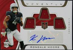 Rondale Moore Football Cards 2021 Panini Chronicles Momentum Triple Jersey Autographs Prices