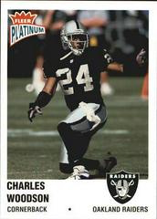 Charles Woodson [Finish] #14 Football Cards 2003 Fleer Platinum Prices