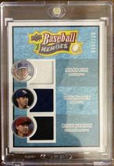 Greg Maddux, Nolan Ryan, Randy Johnson [Patch Purple] #193 Baseball Cards 2008 Upper Deck Baseball Heroes Prices