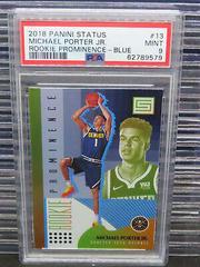 Michael Porter Jr. [Blue] #13 Basketball Cards 2018 Panini Status Rookie Prominence Prices