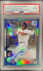 Francisco Lindor [Blue Refractor] Baseball Cards 2015 Bowman Chrome Autograph Rookies Prices