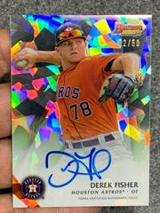 Derek Fisher [Atomic Refractor] Baseball Cards 2015 Bowman's Best of Autographs Prices
