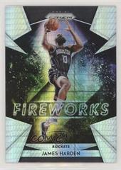 James Harden [Hyper Prizm] Basketball Cards 2018 Panini Prizm Fireworks Prices