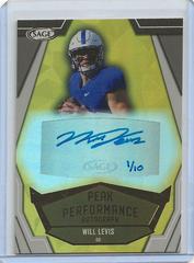 Will Levis [Gold] #A-WL Football Cards 2023 Sage Autographs Prices