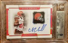 Nick Chubb Football Cards 2018 National Treasures Rookie Gloves Signatures Prices