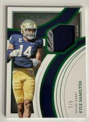 Kyle Hamilton Football Cards 2022 Panini Immaculate Collegiate Gloves Prices