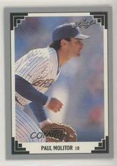 Paul Molitor #20 Baseball Cards 1991 Leaf Preview Prices