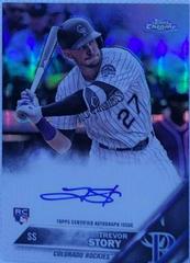 Trevor Story [Refractor] #RA-TS Baseball Cards 2016 Topps Chrome Rookie Autographs Prices