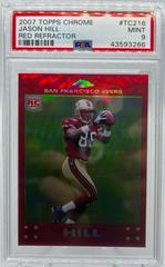 Jason Hill [Red Refractor] Football Cards 2007 Topps Chrome Prices