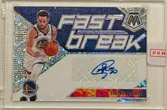 Stephen Curry #FB-SCY Basketball Cards 2019 Panini Mosaic Autographs Fast Break Prices