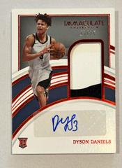 Dyson Daniels [Patch Autograph Red] #33 Basketball Cards 2022 Panini Immaculate Collection Collegiate Prices
