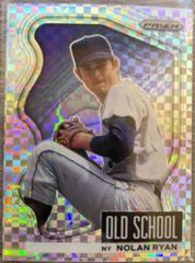 Nolan Ryan [Power Plaid Prizm] #OS-1 Baseball Cards 2022 Panini Prizm Old School Prices