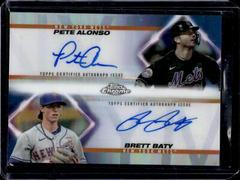 Pete Alonso, Brett Baty Baseball Cards 2023 Topps Chrome Update Dual Autographs Prices