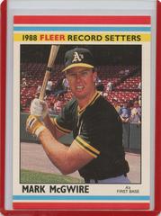Mark McGwire Baseball Cards 1988 Fleer Record Setters Prices