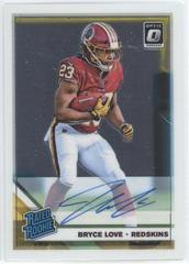 Bryce Love #182 Football Cards 2019 Donruss Optic Rated Rookie Autographs Prices