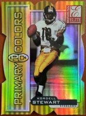 Kordell Stewart [Yellow Die Cut] #15 Football Cards 1999 Panini Donruss Elite Primary Colors Prices