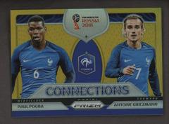 Paul Pogba, Antoine Griezmann [Gold Prizm] Soccer Cards 2018 Panini Prizm World Cup Connections Prices
