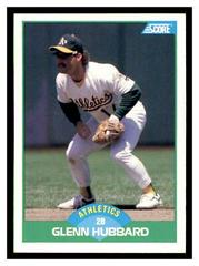 Glenn Hubbard #34 Baseball Cards 1989 Score Prices