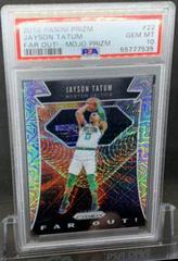 Jayson Tatum [Mojo Prizm] #22 Basketball Cards 2019 Panini Prizm Far Out Prices