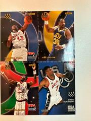 Malone - o'neal - robinson - olajuwon #Q11 Basketball Cards 1996 Skybox USA Basketball Prices