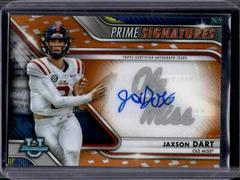 Jaxson Dart [Orange] #PCS-JD Football Cards 2022 Bowman Chrome University Prime Signatures Prices