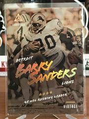 Barry Sanders #4 Football Cards 2018 Panini Luminance Vintage Performers Prices