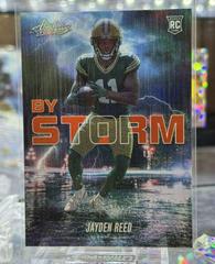 Jayden Reed [Spectrum Orange] #BST-18 Football Cards 2023 Panini Absolute By Storm Prices