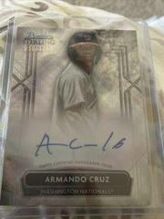 Armando Cruz [Wave] #PA-AC Baseball Cards 2022 Bowman Sterling Prospect Autographs Prices