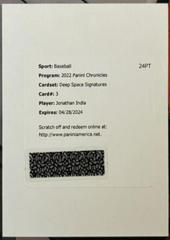 Jonathan India #DSS-JI Baseball Cards 2022 Panini Chronicles Deep Space Signatures Prices
