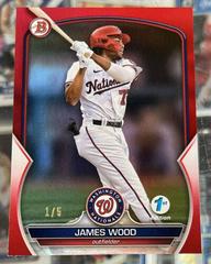 James Wood [Red] Baseball Cards 2023 Bowman 1st Edition Prices