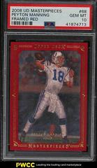 Peyton Manning [Framed Red] Football Cards 2008 Upper Deck Masterpieces Prices